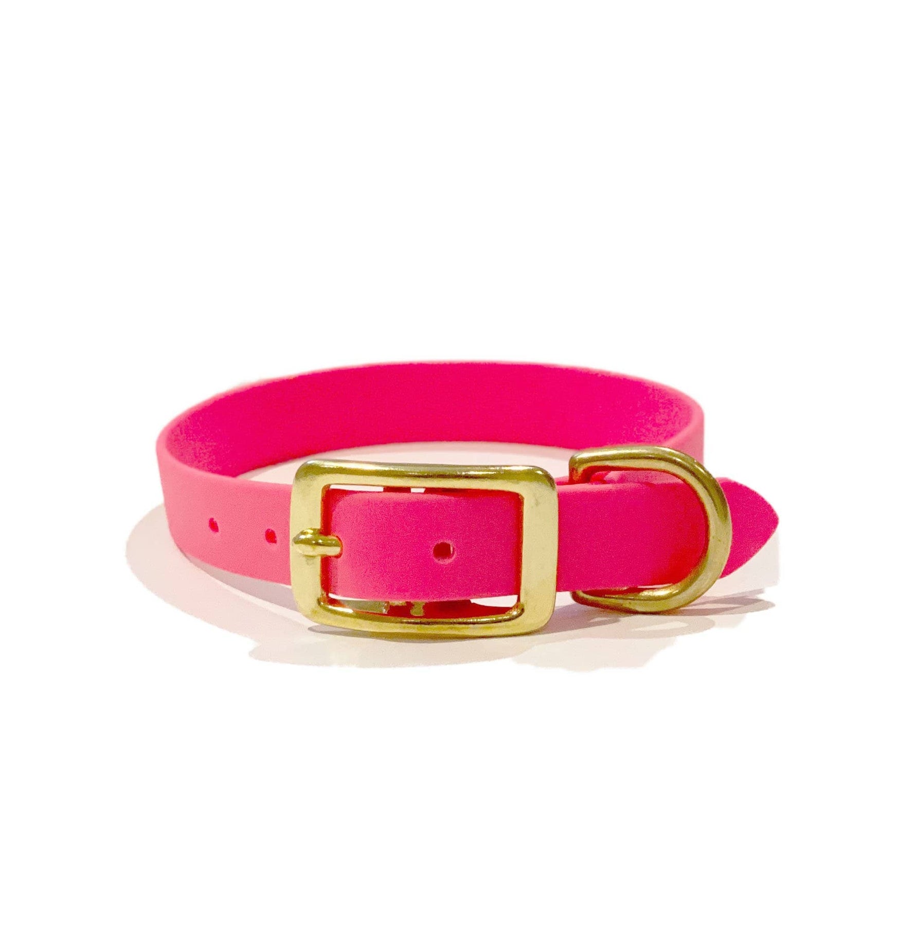 Neon pink best sale dog collar